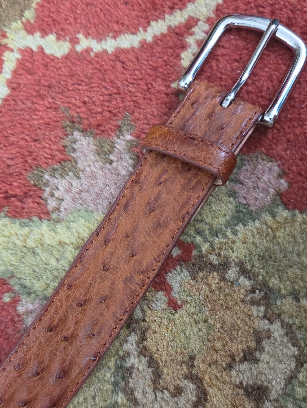 Tecovas Ostrich Leather Mens Belt 40 - Picture 5 of 6